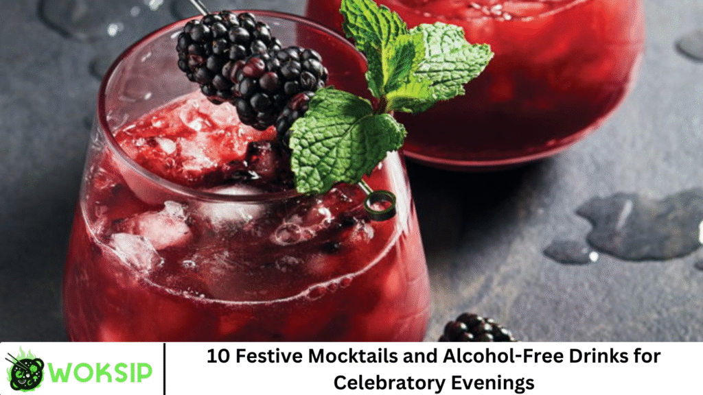 10 Festive Mocktails and Alcohol-Free Drinks for Celebratory Evenings