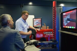 machinery fitted with sensors in a smart factory
